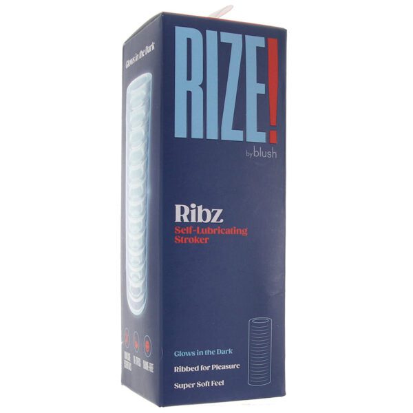 Rize Ribz Self Lubricating Stroker in Glow in the Dark - Image 9