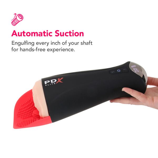PDX Elite Fap-O-Matic Pro XL Suction Stroker in Light - Image 4