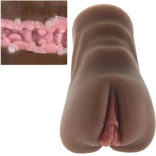 Stroke It Anatomical Pussy Stroker in Brown - Image 3