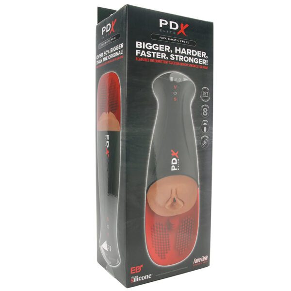 PDX Elite Fap-O-Matic Pro XL Suction Stroker in Brown - Image 9