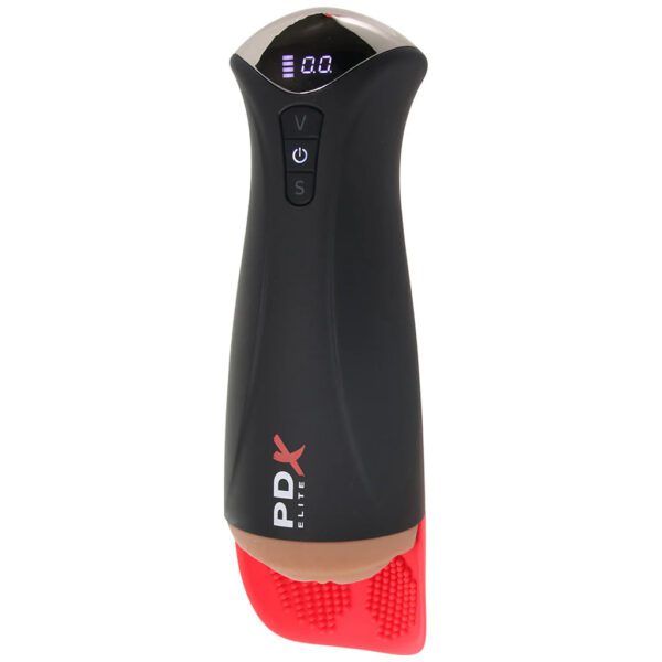 PDX Elite Fap-O-Matic Pro XL Suction Stroker in Brown - Image 5