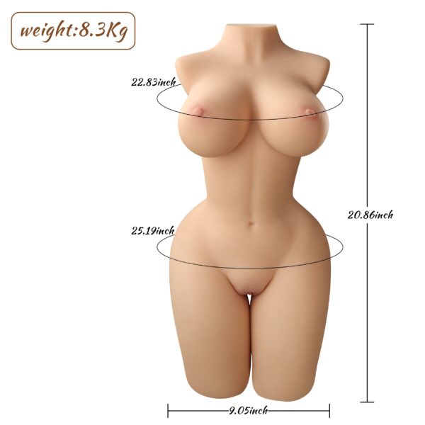 Paola(For EU Customers): 18.29lb Big Boobs Sexy Ass Torso Sex Doll - Image 13