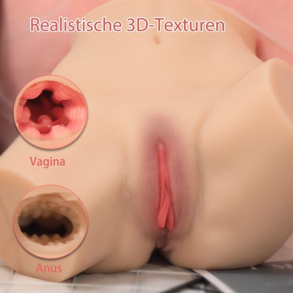 Angela(For EU Customers): 5.88lb Mini Ass Sex Doll Torso - Image 7