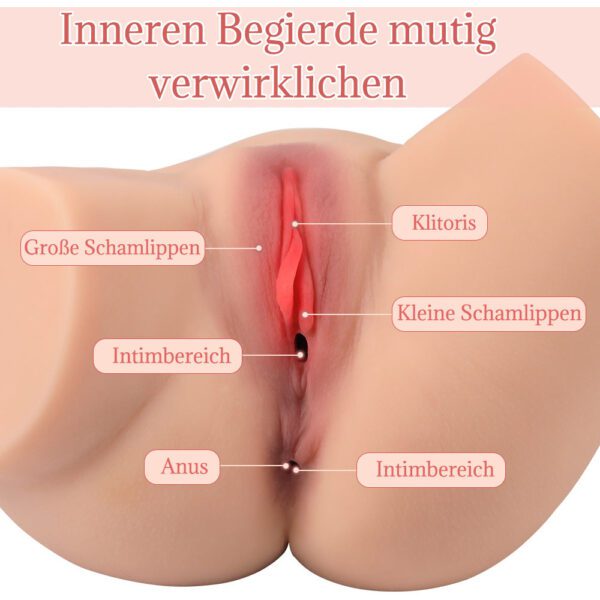 Angela(For EU Customers): 5.88lb Mini Ass Sex Doll Torso - Image 8