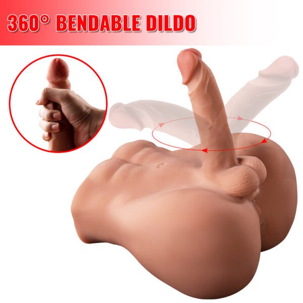 Vincent(For EU Customers): 11.46lb Realistic Dildo Tight Anal Male Torso Sex Doll - Image 4