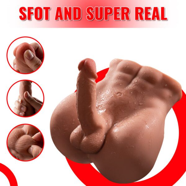Vincent(For EU Customers): 11.46lb Realistic Dildo Tight Anal Male Torso Sex Doll - Image 5